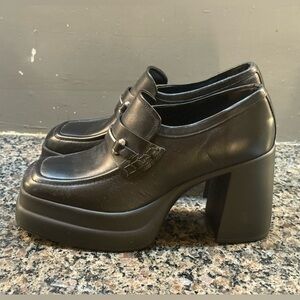 Free People Double Stack Platform Loafers Size 10.5